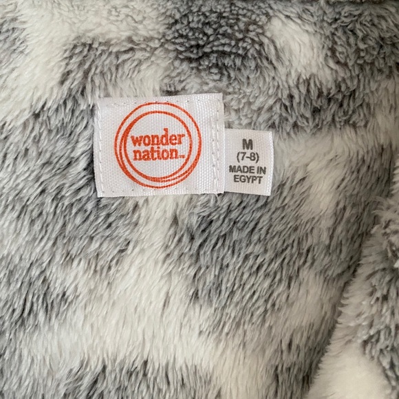 🚨⭐️ Wonder Nation Snow Leopard Jacket size M 7/8 - Picture 5 of 6